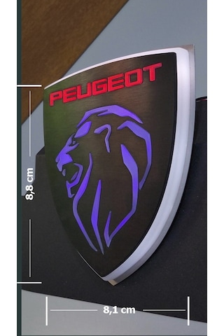 3d Led Peugeot Yeni Logo