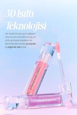 Yoğun Simli Dolgunlaştırıcı Dudak Parlatıcısı Clıo Crystal Gloss Plumper 02 Spicy Berry Tea 02 Spicy Berry Tea