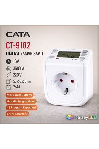Dijital Zaman Ayarlı Priz Zaman Saati Programlanabilir