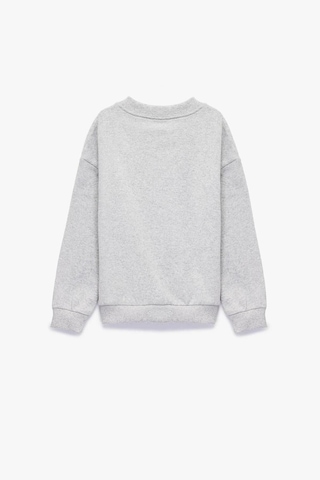 Koton Erkek Bebek Canavar Baskılı Uzun Kollu Bisiklet Yaka Sweatshirt Gri