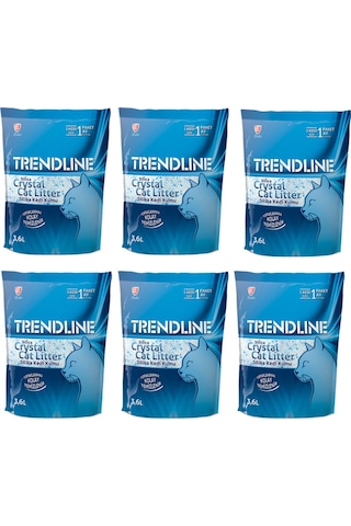 Trendline Tozsuz Silika Kristal Kedi Kumu 6 x 3600 ML