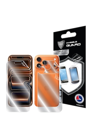 Apple Uyumlu iPhone 17 Pro Max Için Hydrogel İnce Tpu Tam Kaplama Ekran Ve Arka Koruma