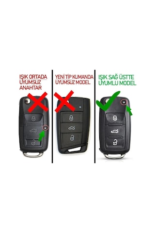 Gma Keys Lüx Volkswagen Çevirici Uds Jetta Caddy Transporter Skoda Seat Amarok Vs. Yeni Nesil Dönüşüm Kabı