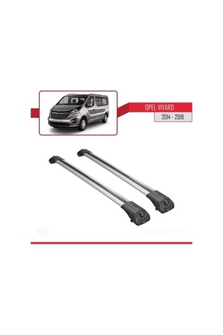 Opel Vivaro 2014-2019 Arası İle Uyumlu Ace-1 Ara Atkı Tavan Barı Gri