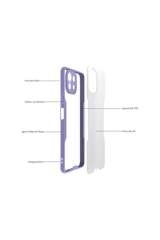 Xiaomi Mi 11 Lite Kılıf Platin Silikon - Siyah -
