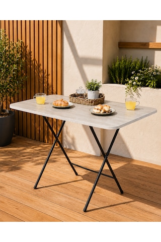 2 Si 1 Arada Masa 60x90 Cm Yemek Masası Ve Yer Sofrası Traverten