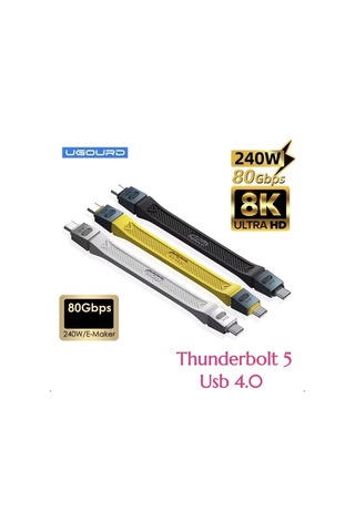 Ugourd Thunderbolt 5 Usb 4.0 240w 80gbps Gen4 8k Pd 240w E-marker