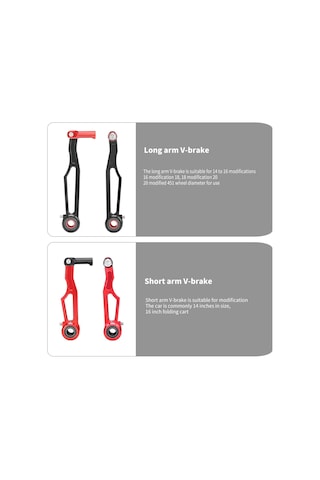 Katlanır Bisiklet V Fren Hafif Ağırlık Alüminyum Alaşım V Fren Kelepçe Bisikletler Fren Kaliper Bisiklet Aksesuarları Beyaz