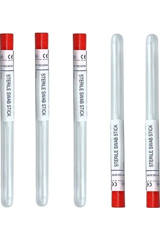 Stuart Besiyersiz Swab Steril Eküvyon Çubuğu Swap 100adet