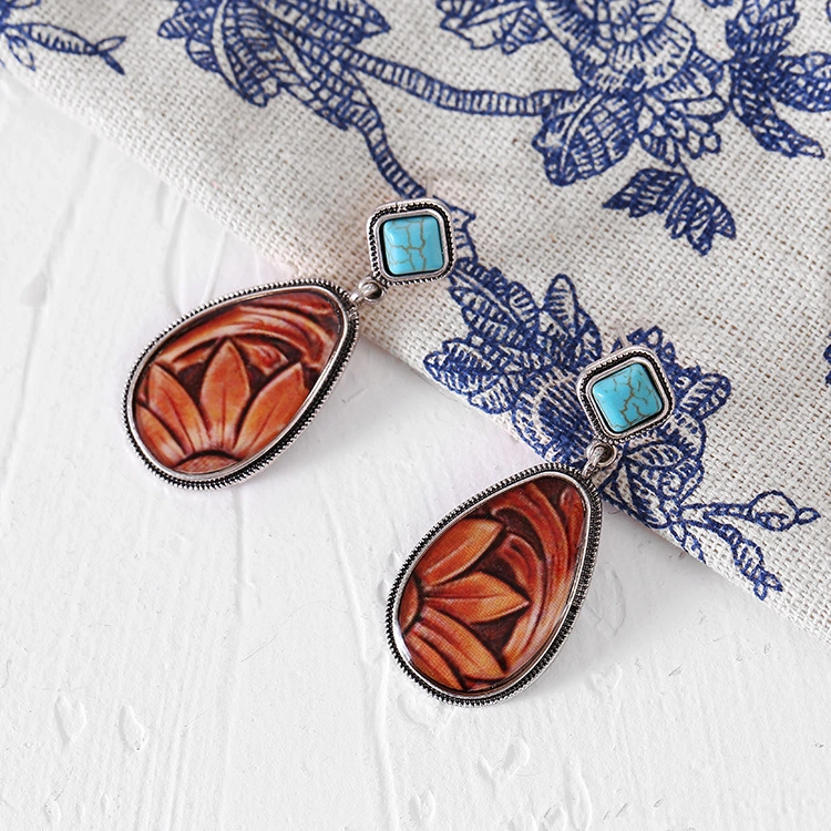 Lemestar Güneş Çiçekli Turkuaz Damla Kolye, Antik Gümüş Kahverengi, Moda Aksesuar, Kaliteli Malzeme, Şık Ve Dayanıklı, Kişisel Stiliniz İçin Diğer