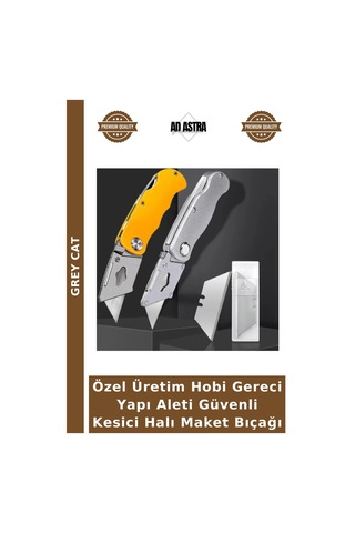 Özel Üretim Hobi Gereci Yapı Aleti Güvenli Kesici Halı Maket Bıçağı