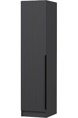 Minar Kale 1 Kapaklı Raflı Dolap Ant - Ant Çizgili Mebran 210cm