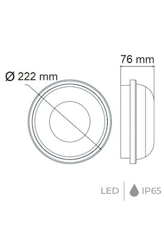 Horoz Elektrik Sıvaüstü 20w Ledli Glop Armatür Beyaz Işık