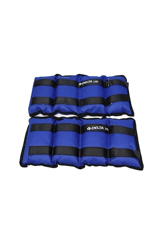 Delta 2 Kg X 2 Adet Toplam 4 Kg El Ayak Bilek Kas Güçlendirici Ağırlık Seti Kum Ağırlık Torbası Mavi