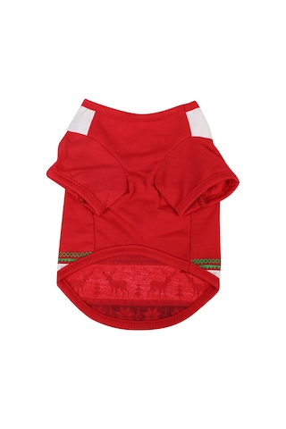 Xindoker Noel Temalı Köpek Tişörtü - Evcil Hayvanlar İçin Şık Ve Rahat Giyim Seçeneği Çok Renkli