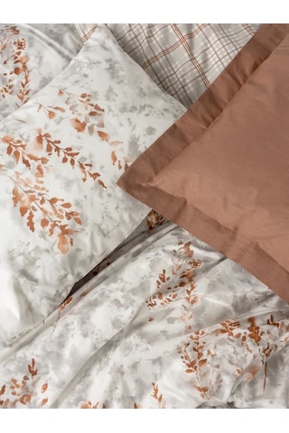 Cotton Box Çift Kişilik Modeline Nevresim Takımı Lamina Tarçın Çok Renkli