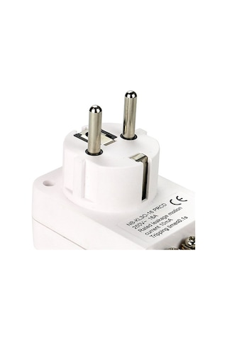 Xurunkeji Fı Devre Kesici Kişisel Koruma Fişi Yedek Fiş 10ma Kaçak Akım Devre Kesici 16amp Ab Fişi, Beyaz