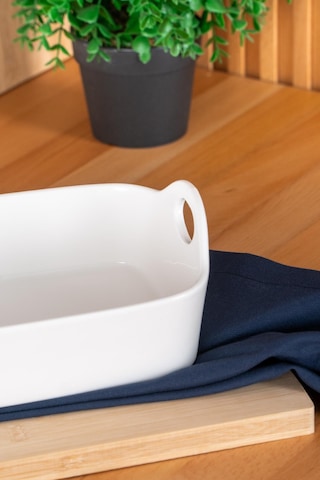 Acar Bianco Perla Dikdörtgen Kulplu Kase - 25 Cm