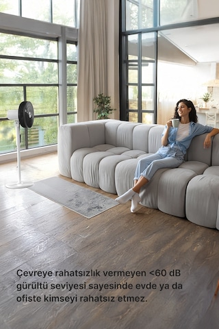 Xenon Smart Akıllı Vantilatör 60w Kumandalı 3 Kademeli Wi-fi Mobil Uygulama İle Kontrol 70 Ayaklı Fan X7430