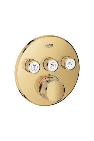 Grohtherm Smartcontrol Üç Valfli Akış Kontrollü Ankastre Termostatik Duş Bataryası - 29121Gl0