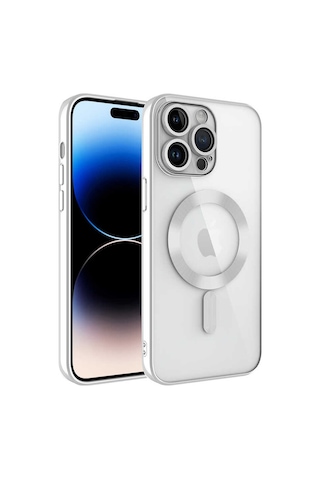 Apple Uyumlu iPhone 14 Pro - Kılıf Kamera Korumalı Magsafe Wireless Şarj Destekli Demre Kapak
