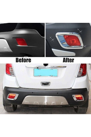 Opel Mokka 2013 - 2016 Uyumlu Arka Sis Lambası Krom Kaplama İthal