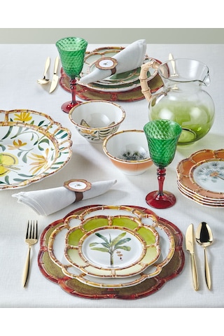 Yeşil Melamin Yemek Tabağı 28 Cm