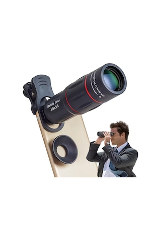 Akıllı Telefon İçin Dürbün 18 Kat Uzay Çekim Teleskopik Zoom Lens Dürbün - Apl-t18 18x25 Mobil Lens Diğer