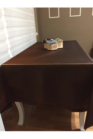 Finezza Kristal Monoray Kumaş Kahve Masa Örtüsü Dikdörtgen 140X2 (484501107)