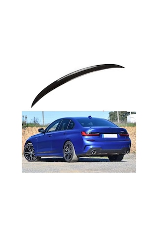 Autogp Bmw G20 Bagaj Üstü Spoiler Siyah Boyalı Plastik 2019+ Agp-bgz-sp-145378