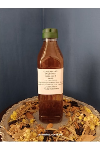 El Yapımı Doğal Fermente Filtre Edilmemiş Katkısız Kahve Sirkesi 500 Ml