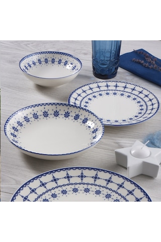GÜRAL ATİNA 24 PARÇA 6 KİŞİLİK BONE YEMEK TAKIMI - 1614