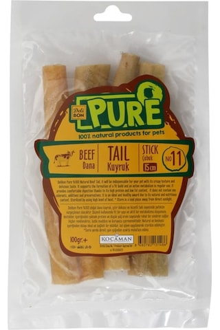 Delibon Pure Köpek için Dana Kurutulmuş Kuyruk 100 G