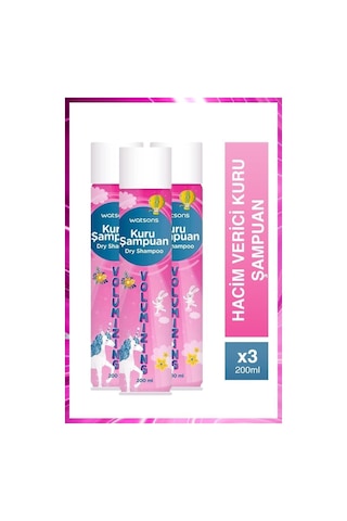 Watsons Hacim Verici Kuru Şampuan 3 x 200 ML
