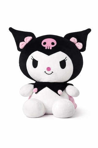 30 Cm Küçük Boy Kuromi Peluş Oyuncak Siyah Siyah
