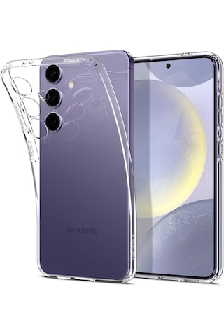 Samsung Galaxy Uyumlu S25 Kılıf İnce Kamera Korumalı Şeffaf Silikon
