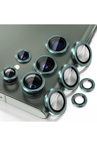 Samsung Galaxy S23 Ultra Uyumlu Kamera Koruyucu Green