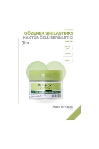 Cactox Gözenek Sıkılaştırıcı Siyah Nokta Karşıtı Arındırıcı Jel Tonik Pedi 60 Adet