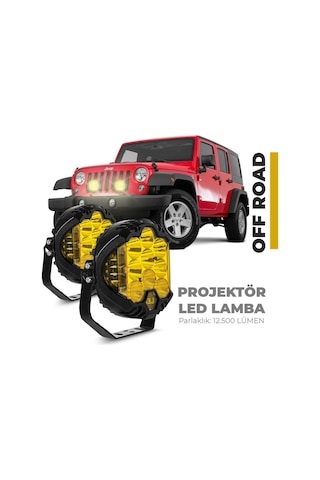 Ahmet Otomotiv Off-road Projektör Shooter Led Lamba Sarı 5inç