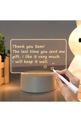 Usb Mesaj Panosu Tatil Işık Kalem Not Kurulu İle Yaratıcı Led