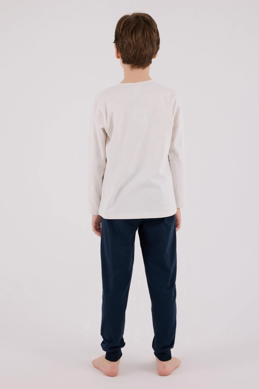 U.s. Polo Assn. Erkek Çocuk Uzun Kol Pijama Takım Taş-1801 Taş