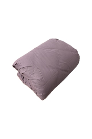 Clasy %100 Pamuk Ranforce Tek Kişilik Çift Taraflı Yorgan Mor-siyah Düz Desen