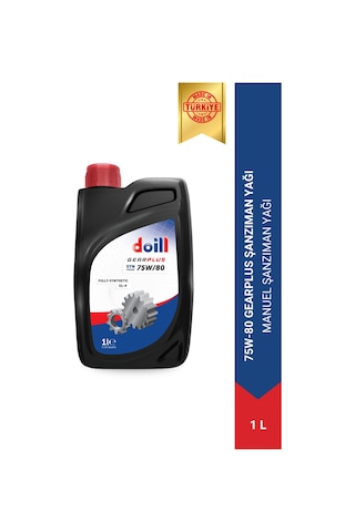 Doill Gearplus 75W-80 Tam Sentetik GL-5 / GL-4 /GL-4 Plus Manuel Şanzıman Yağı 1 L