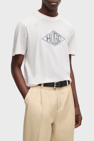 Hugo Erkek T Shirt 50534934 102 Beyaz Beyaz