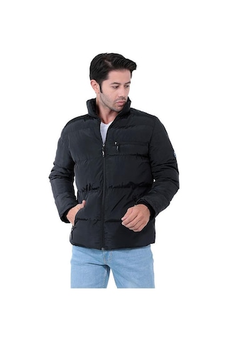 Slazenger NALDO Erkek Mont ST22JE022 500 Siyah
