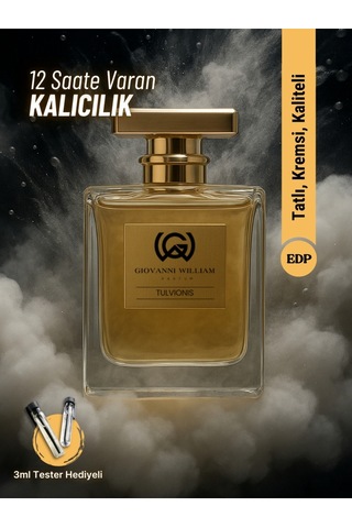 Tulvionis Erkek Parfüm Edp Bergamot, Badem, Lavanta, Vanilya, Sandal Ağacı, Amber Aromatik - Odunsu