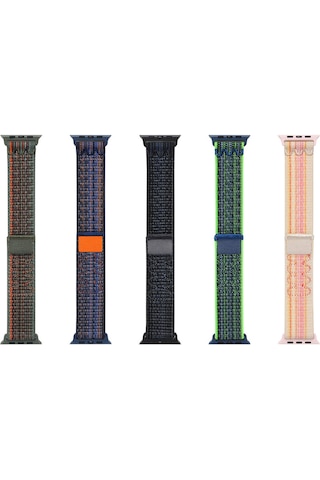 Watch 42mm Krd-91 Sbt Hasır Kordon Strap Kayış - Blue Ribbon