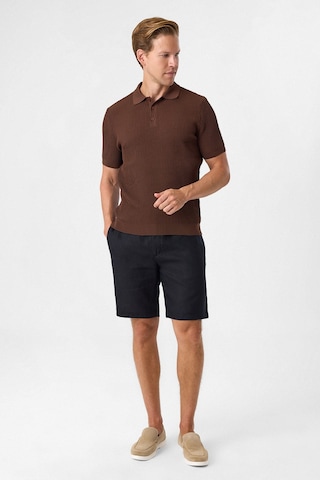 Back And Bond Regular Fit Düğmesiz Kahve Polo Yaka Tişört