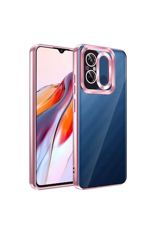 Zore Redmi 12c Kılıf Kamera Korumalı Logo Gösteren Msra Omega Kapak - Derin Mor Derin Mor