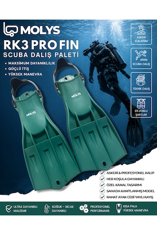 Rk3 Pro Fın Scuba Dalış Paleti Yeşil
